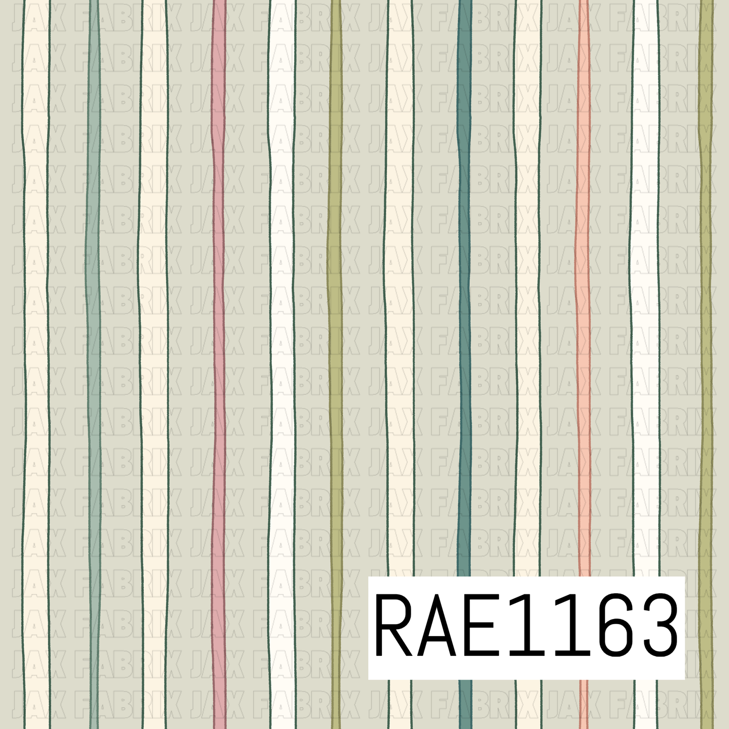 Dainty Diamond Floral Stripes RAE1163