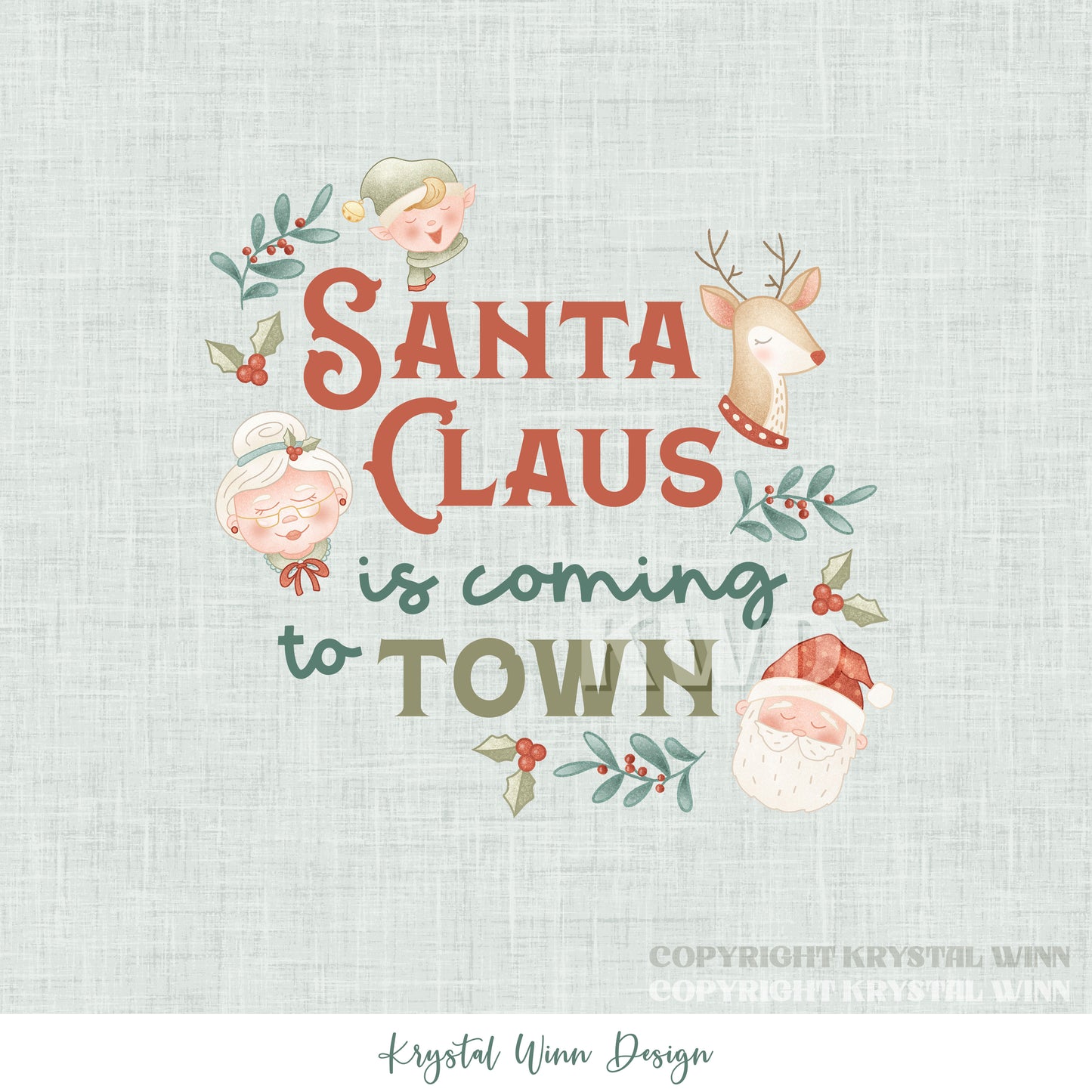 Dear Santa Panel KW1370
