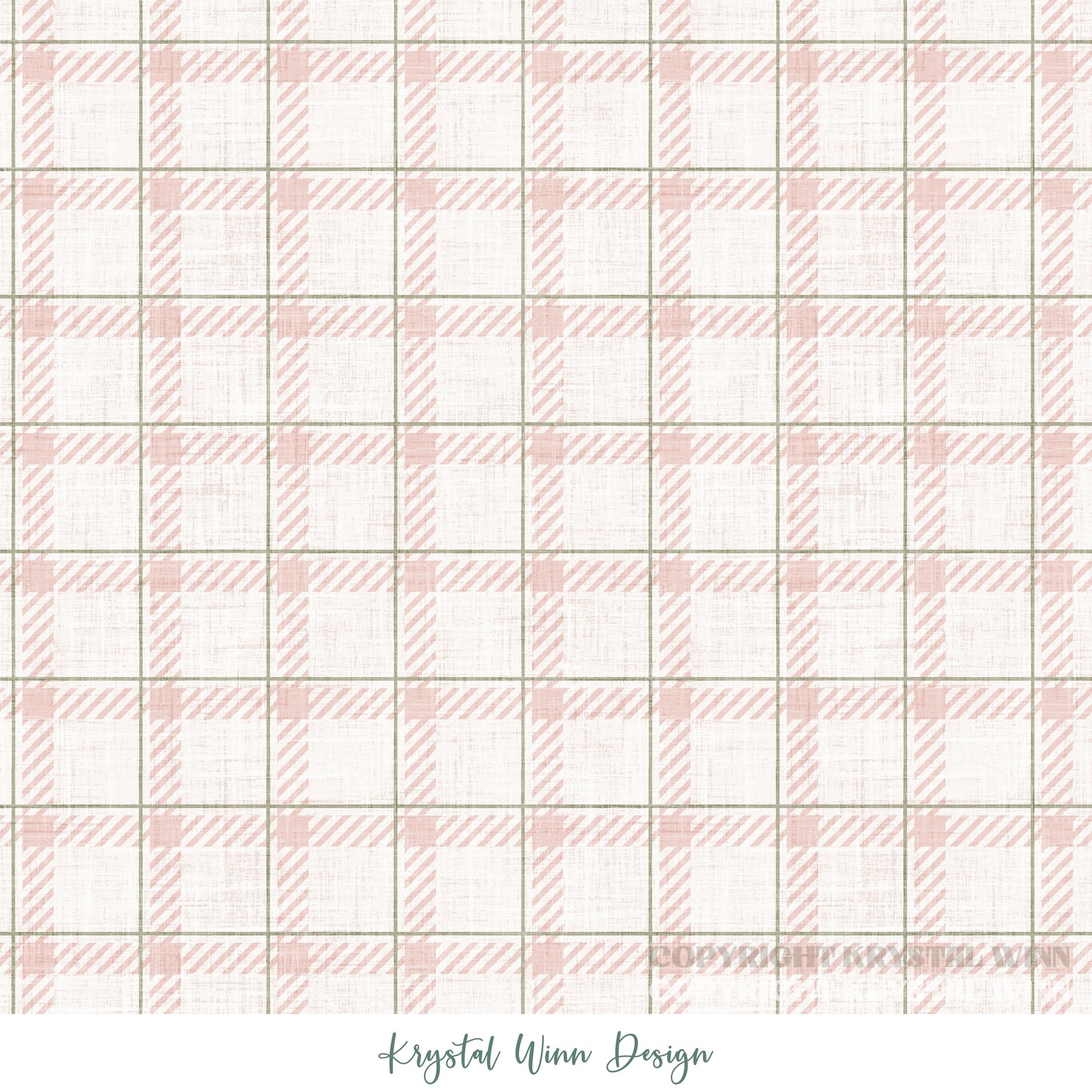 Dear Santa Plaid Pink KW1364