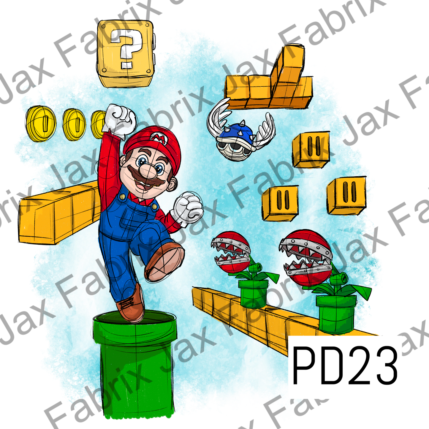 Sketchy Plumber Game PNG PD23