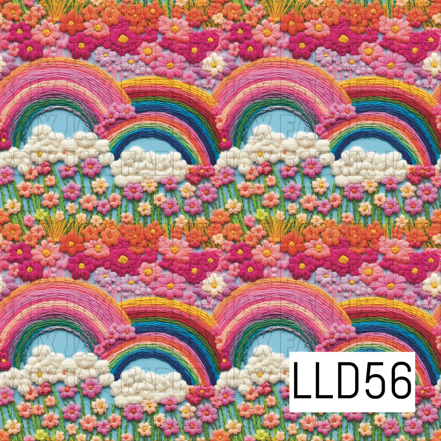 Embroidery Rainbows and Flowers LLD56