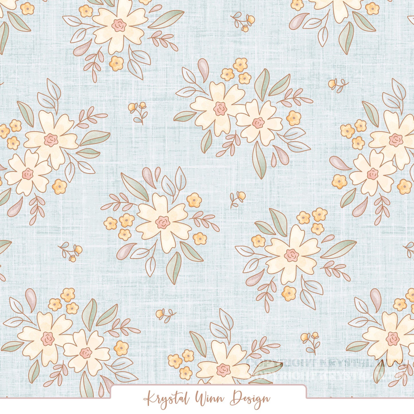 Farmyard Floral Sky KW1479