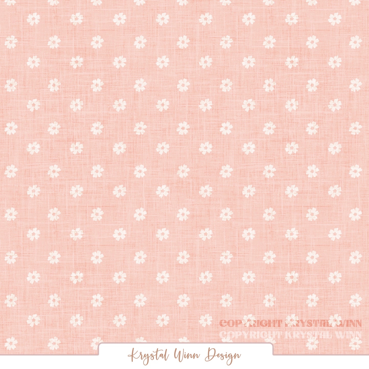 Farmyard Flower Dot Pink KW1456