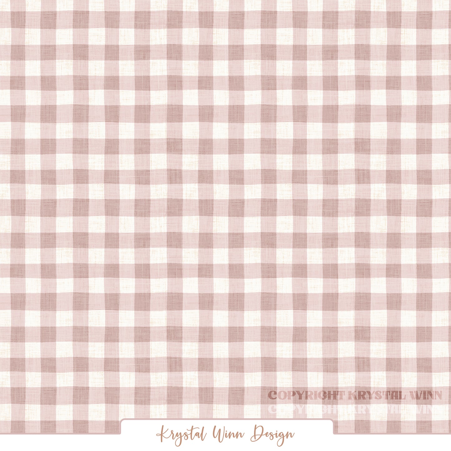 Farmyard Gingham Mushroom KW1460