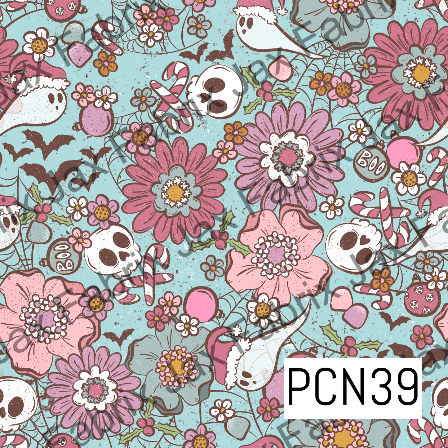 Floral Spooky Christmas PCN39