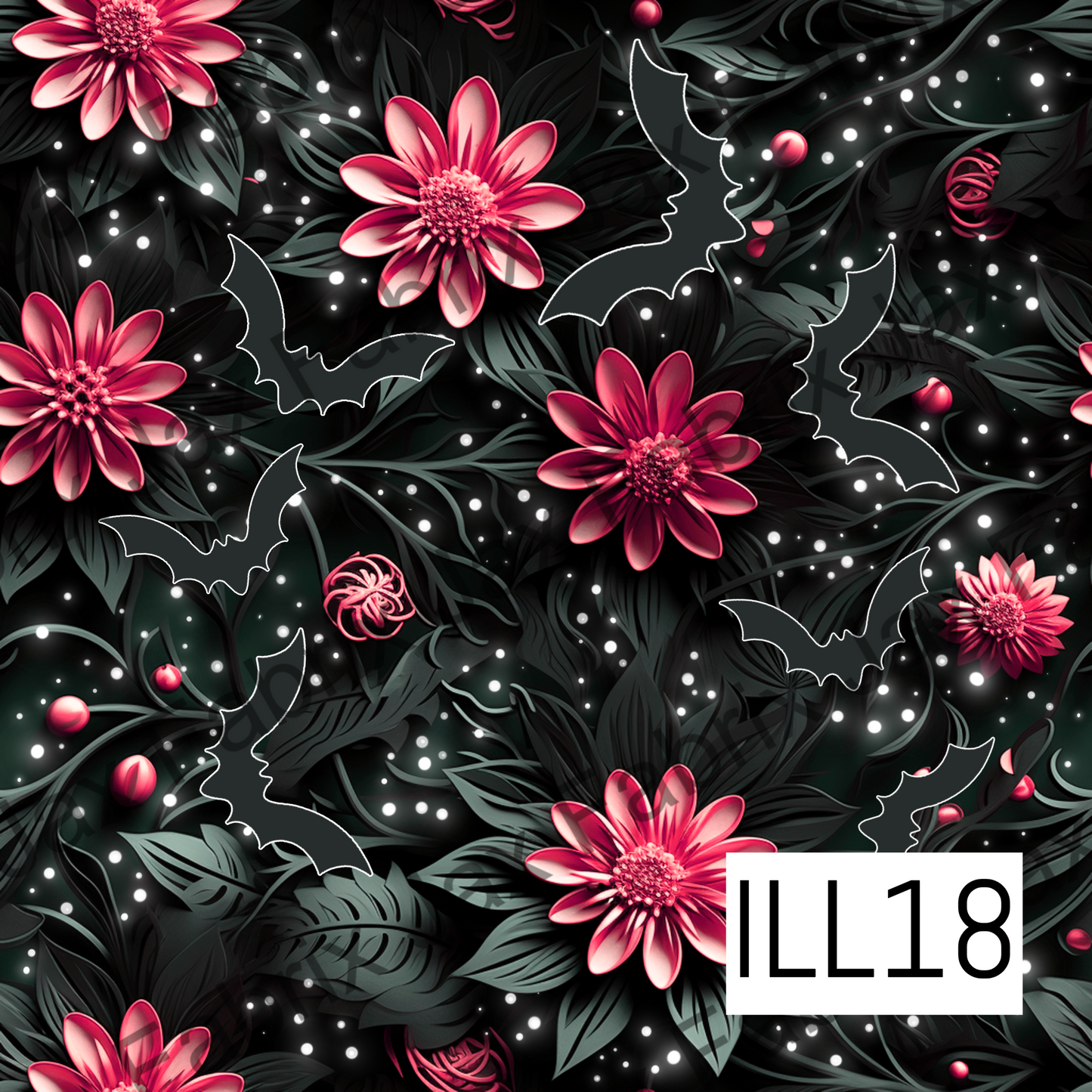 Floral Bats ILL18