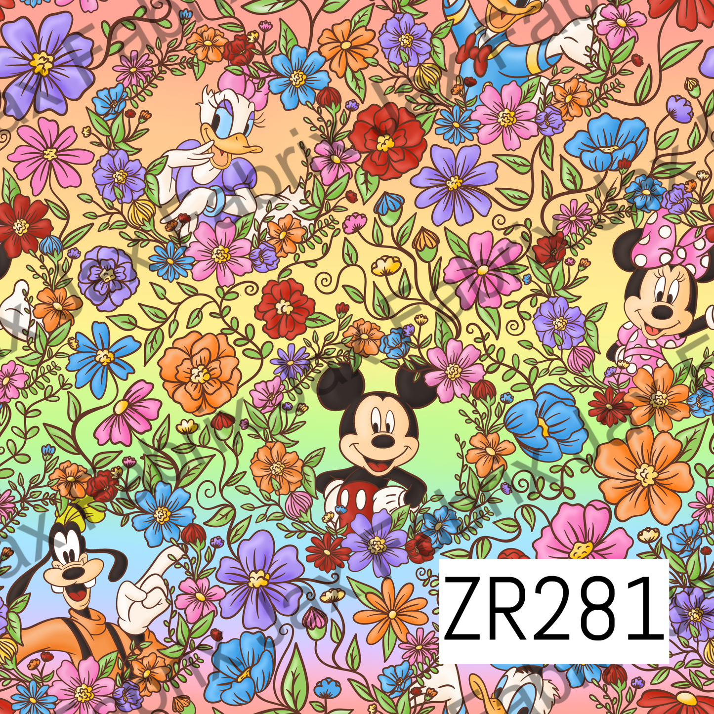 Floral Friends Rainbow ZR281