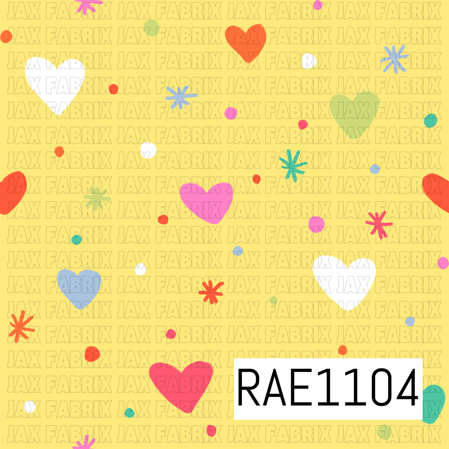 Funky Hearts Yellow RAE1104