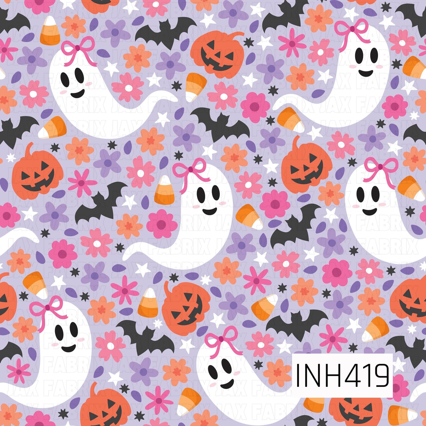 INH419 - Floral Ghosts Purple