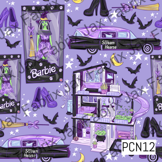 Halloween Scream Doll House Purple PCN12