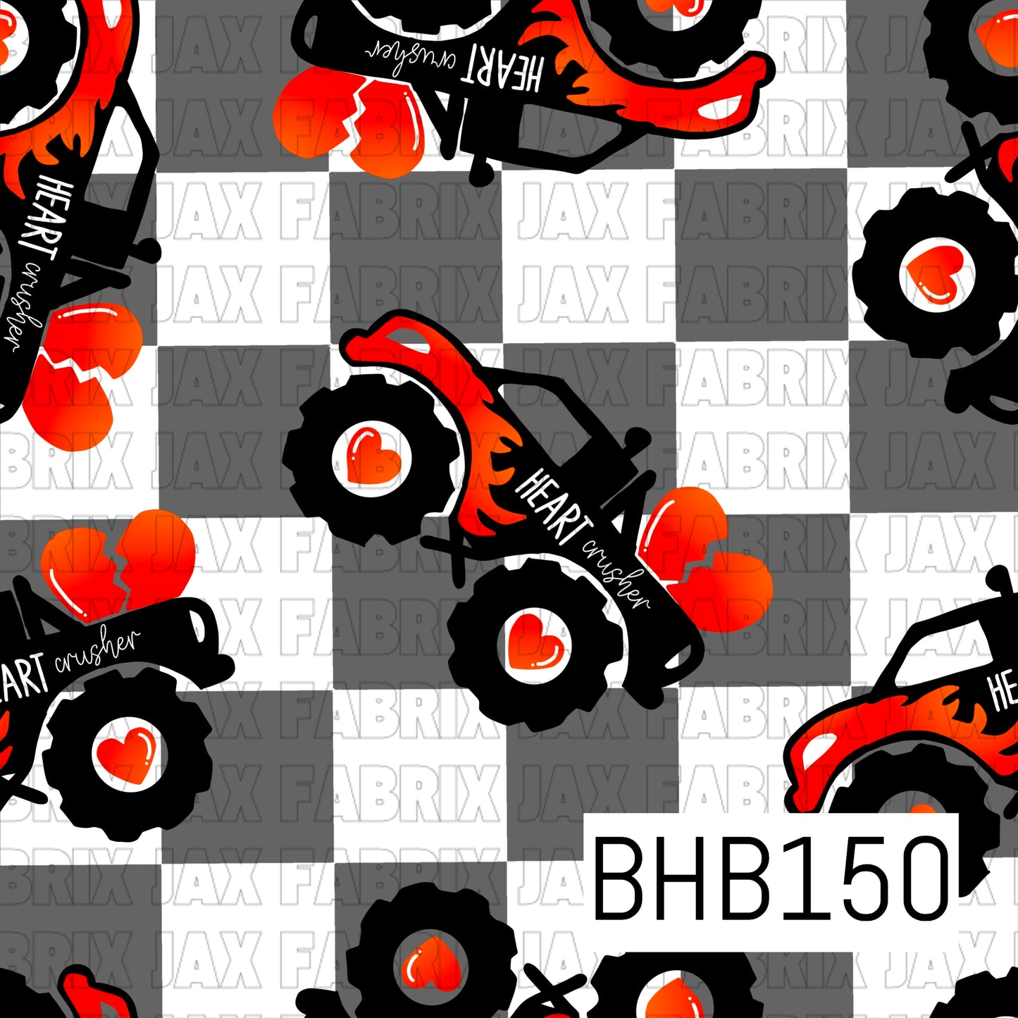 Heart Crusher Grey Check BHB150
