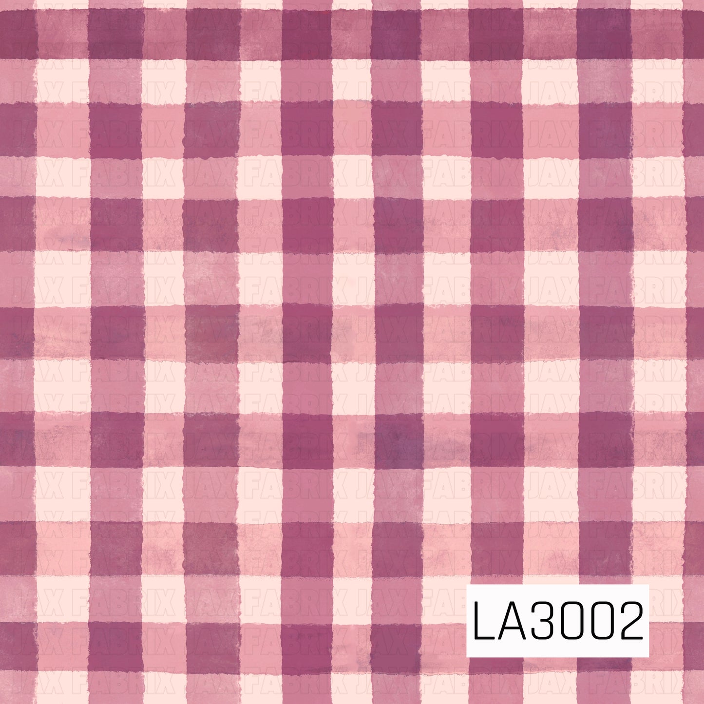 A soft watercolor plaid featuring rich plum, mauve, dusty lavender, and blush pink tones. The hand-painted brushstroke texture gives this classic check pattern a cozy, vintage-inspired feel, making it a beautiful coordinating print for autumn and everyday sewing and crafting projects.