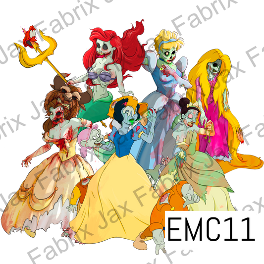 Zombie Princess PNG EMC11