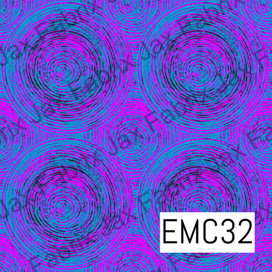 Purple Pink Swirls EMC32