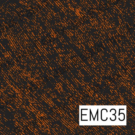 Halloween Orange Diagonal Stripes EMC35