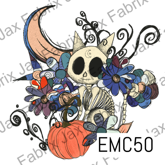 Halloween Skull Cat PNG EMC50