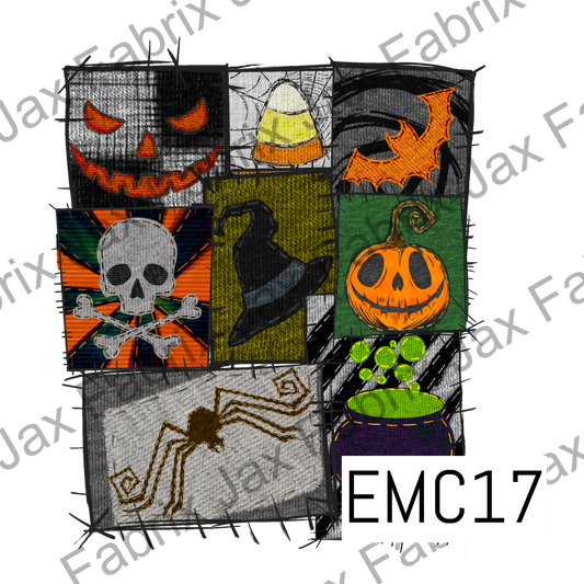 Halloween Patchwork PNG EMC17