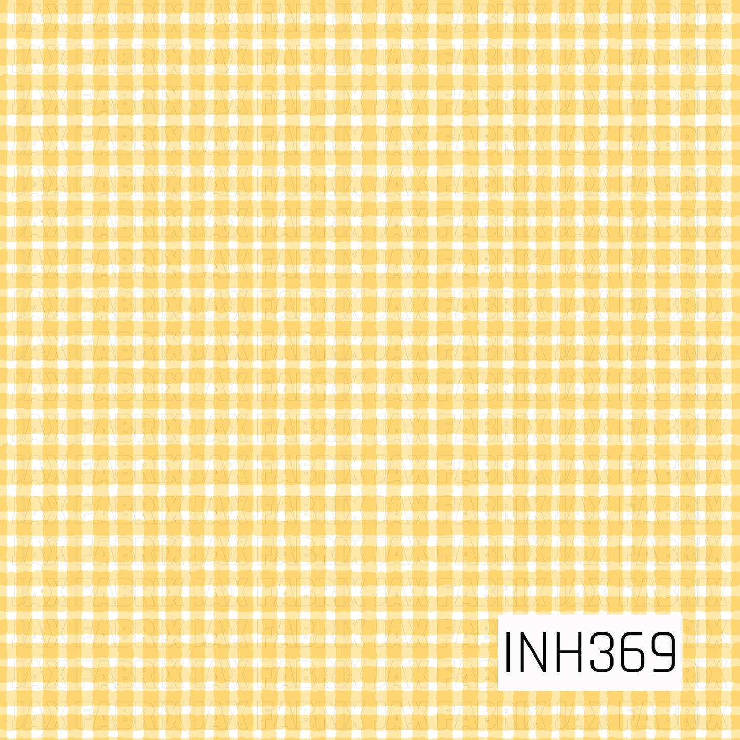 A seamless watercolor gingham pattern featuring soft buttery yellow and crisp white plaid with a hand-painted texture. The classic check design offers a warm, cheerful look that adds timeless charm with a fresh, cottage-inspired feel.