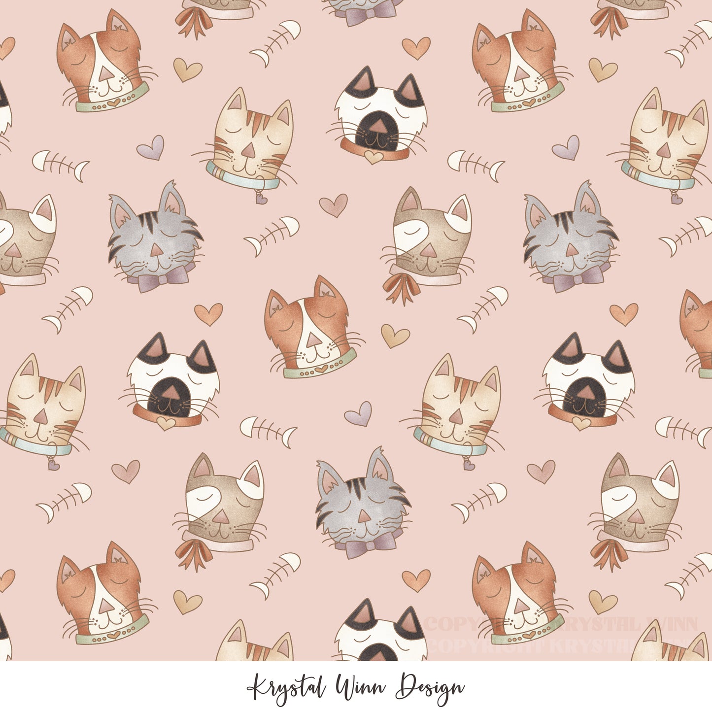Kitty Love Cat Faces Baby Love KW1110