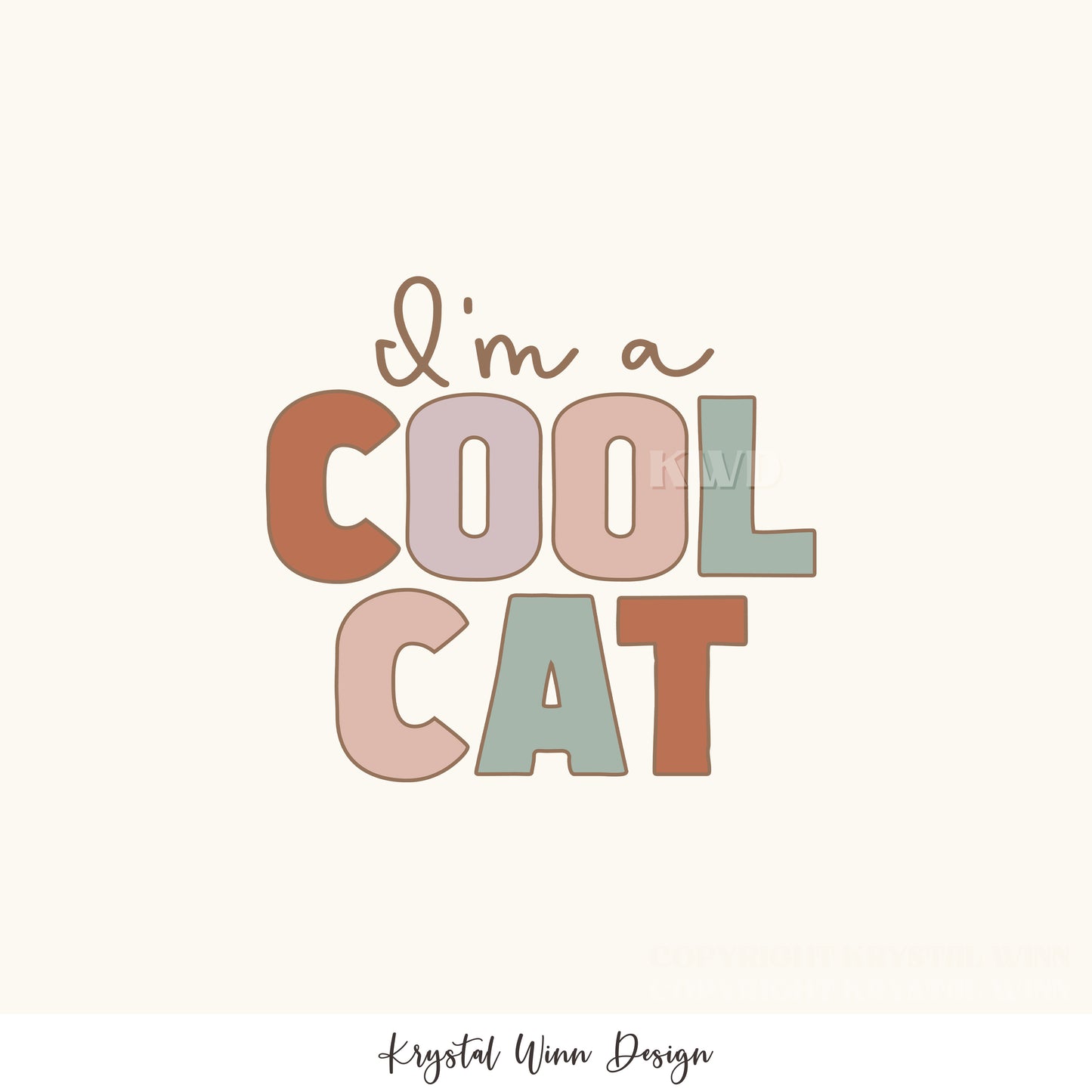 Kitty Love Panel Cool Cat KW1083