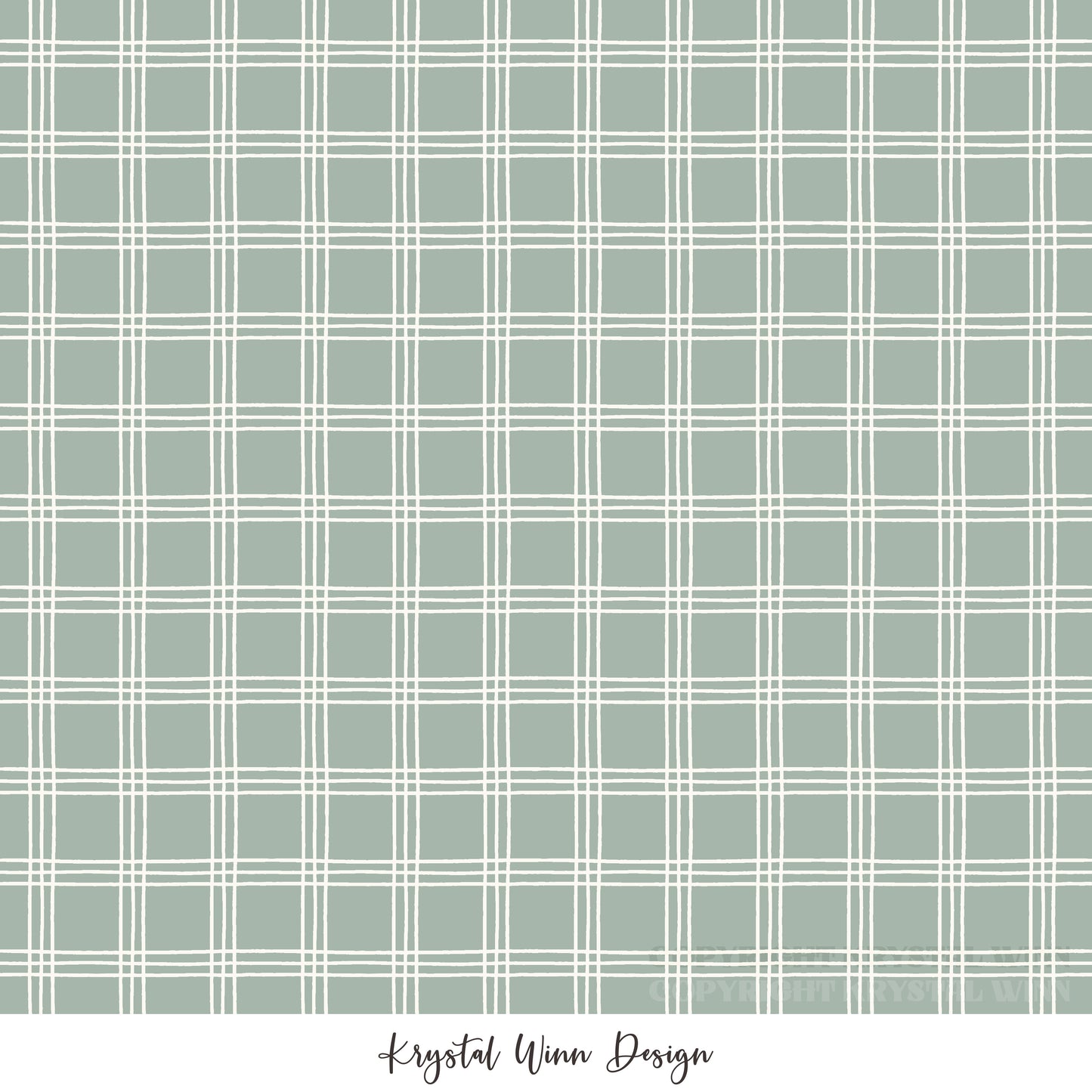 Kitty Love Plaid Mint KW1076