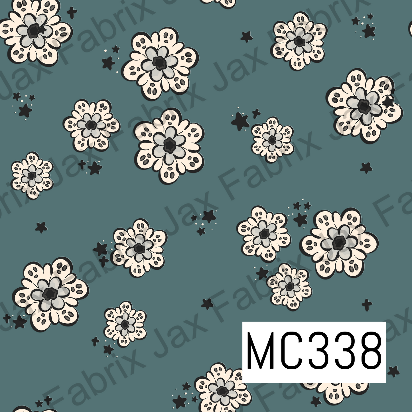 Spooky Garden Flower Blue MC338