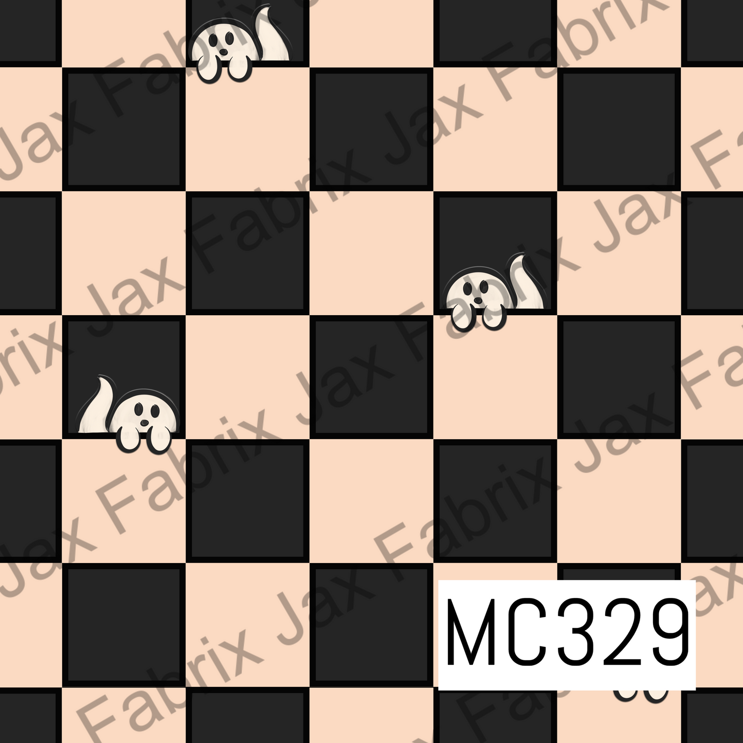 Spooky Garden Check Tan MC329
