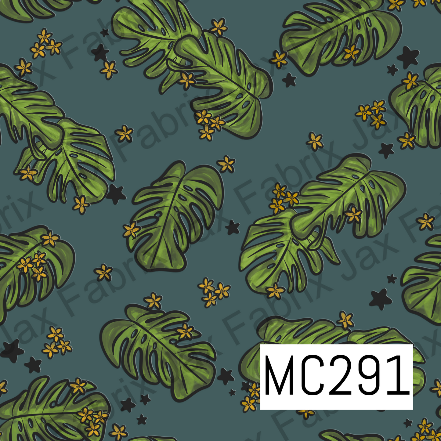 Spooky Garden Blue Leaves MC291
