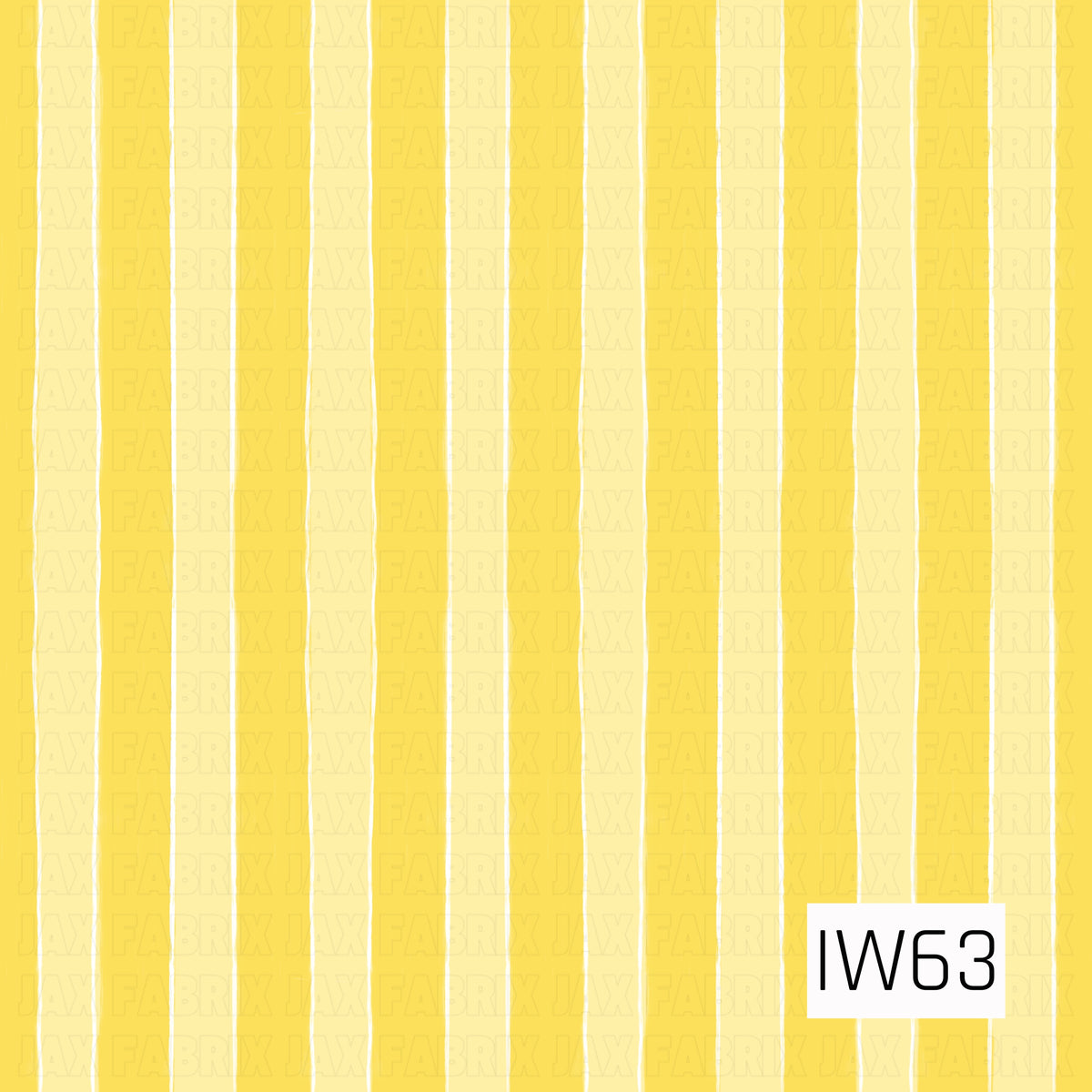 A bright and cheerful vertical cabana stripe pattern featuring alternating shades of sunny golden yellow and soft buttery yellow. Thin, slightly uneven white lines separate each stripe, adding a subtle hand-painted texture and whimsical charm. The warm yellow tones create a fresh, playful, summer-inspired design with a classic coastal feel.