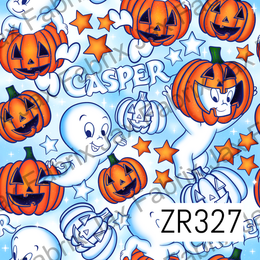Light Blue Pumpkin Ghost ZR327