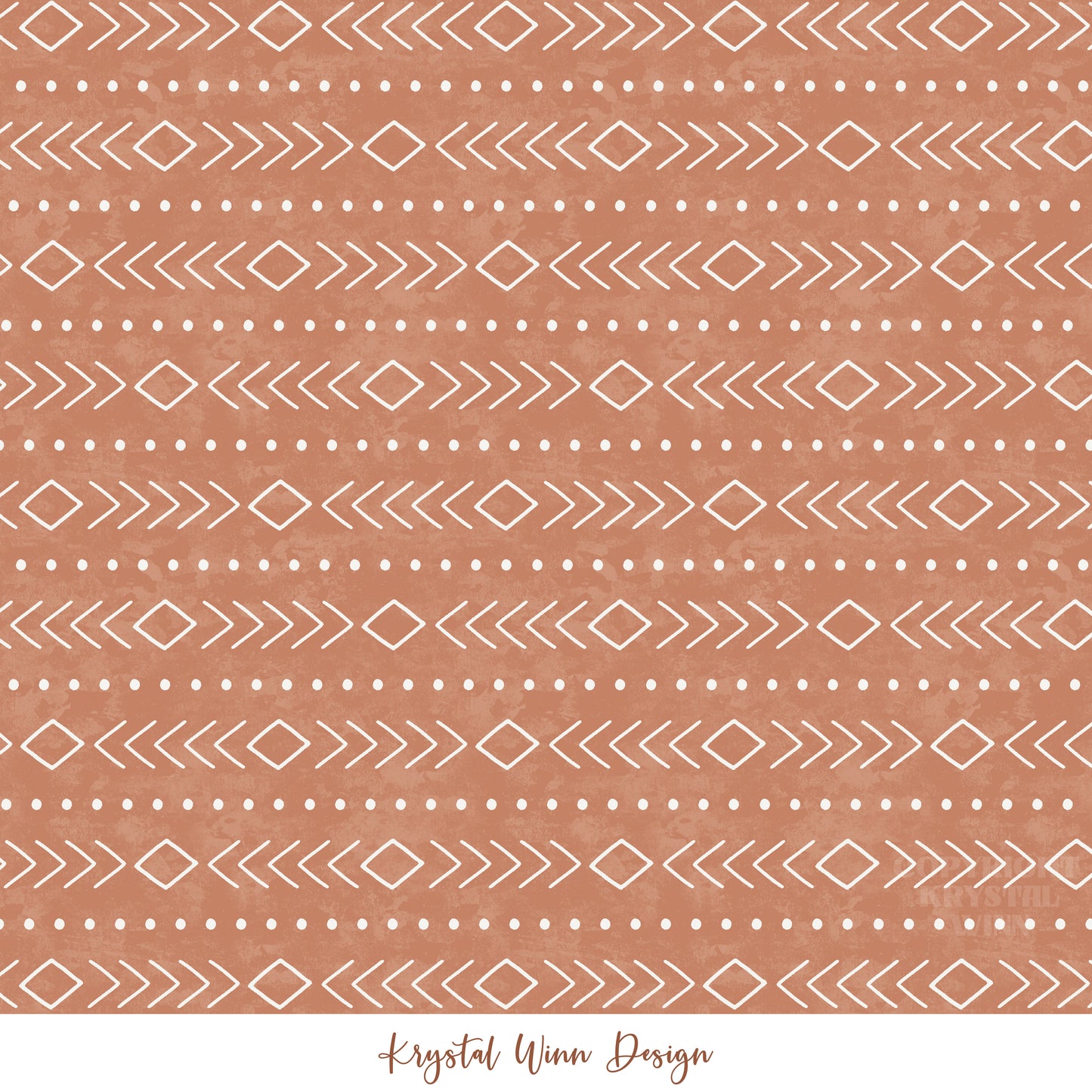 Merry Christmas Y'all Boho Brown KW553
