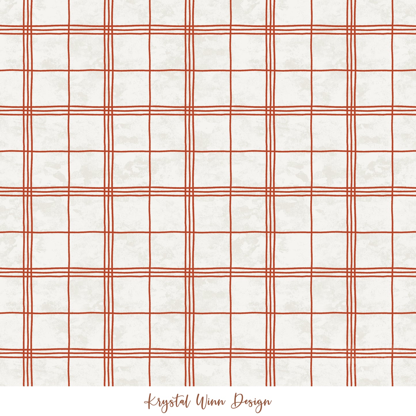 Merry Christmas Y'all Plaid Red KW581