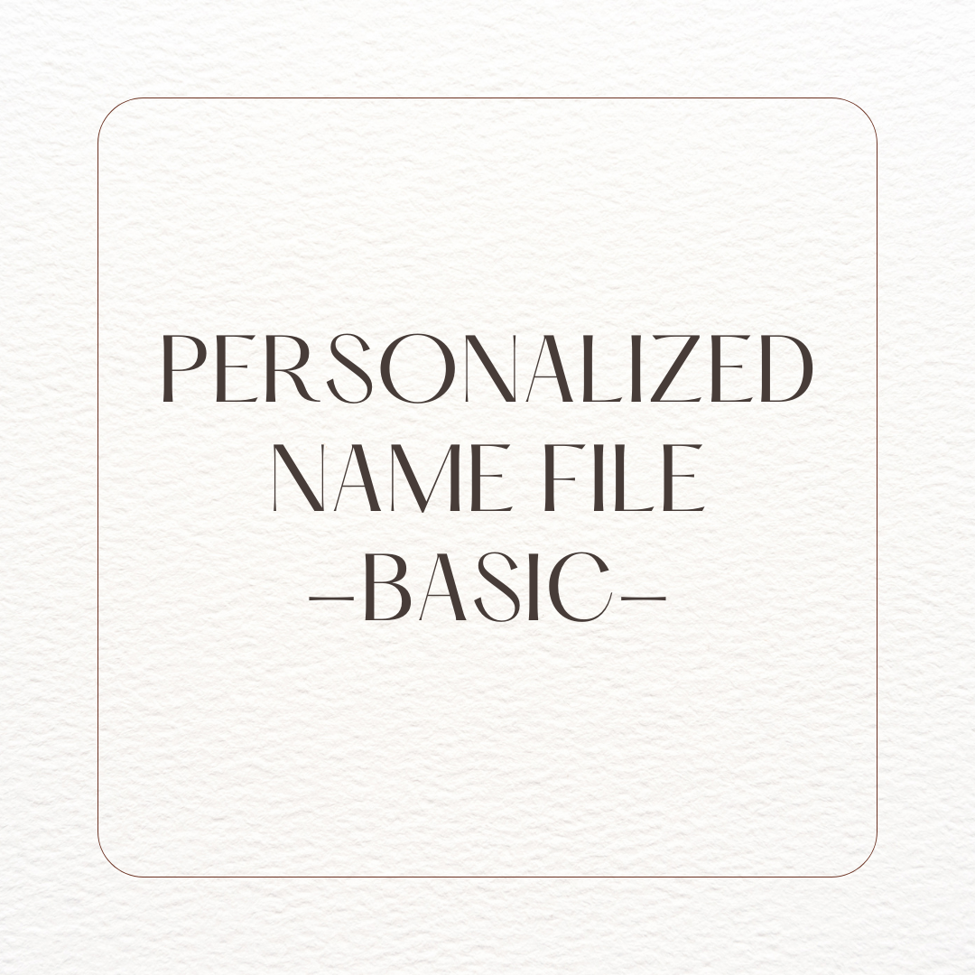 Custom Name FILE - Basic