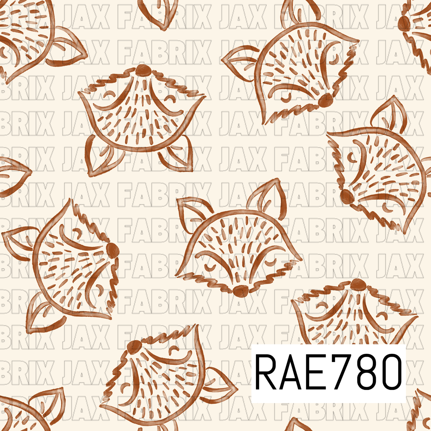 Neutral Watercolor Fox RAE780