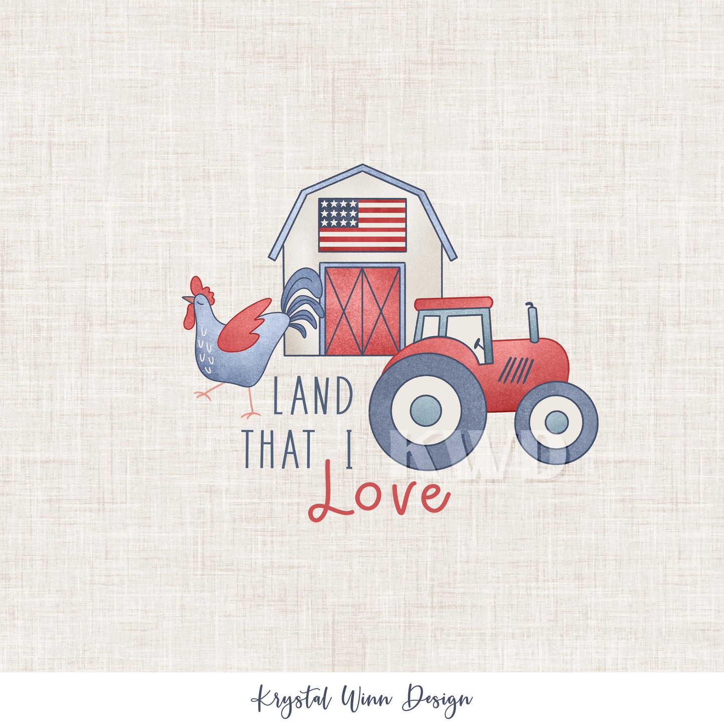 Yankee Doodle Love Panel KW741