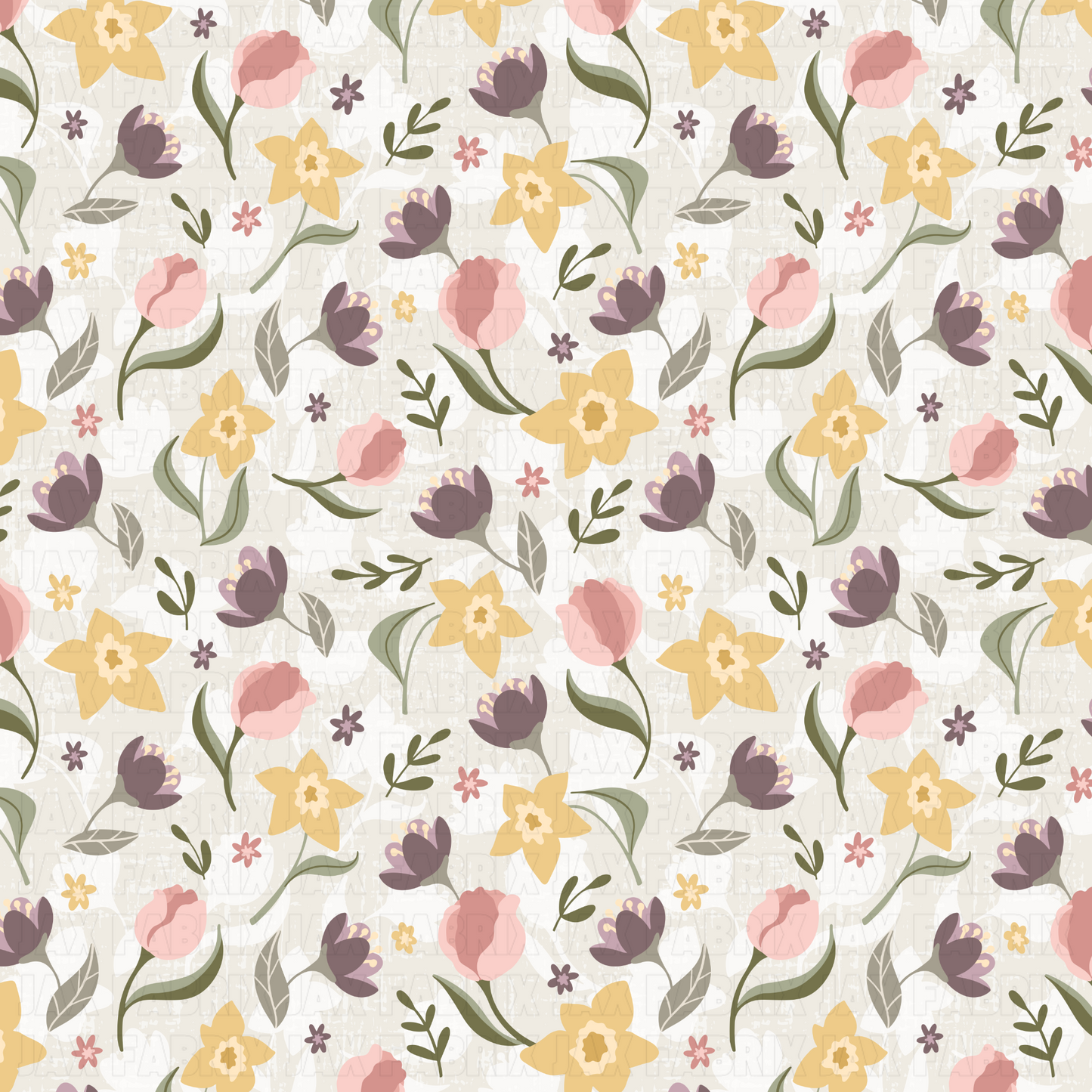 Sweet Spring Flowers Cream KW1276