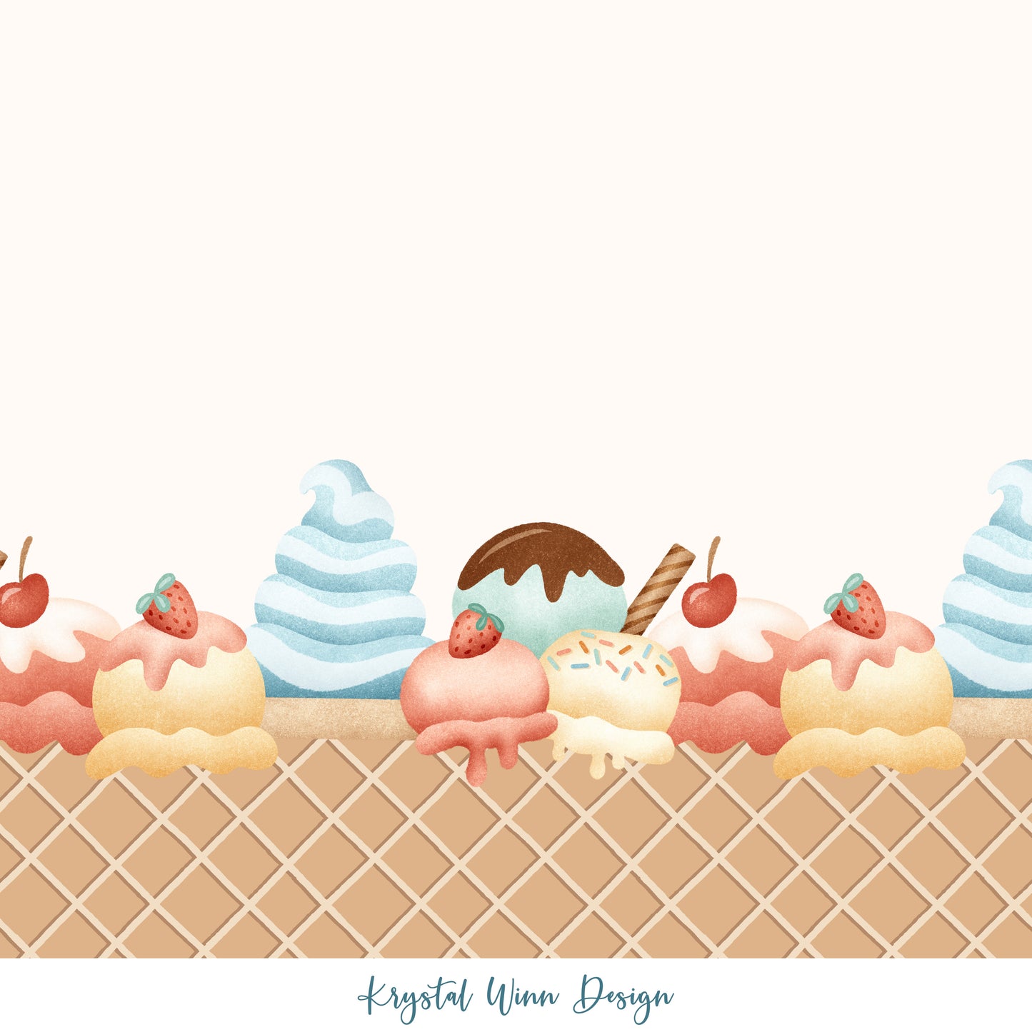 Party Animal Ice Cream Boarder KW520
