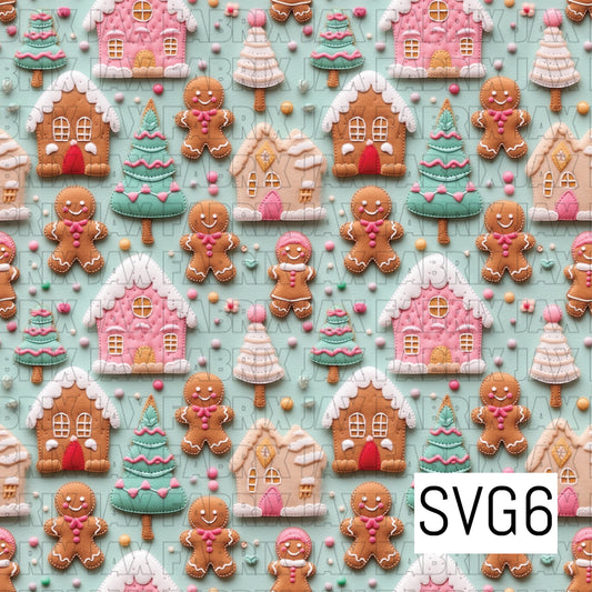 Pastel Gingerbread Houses SVG6