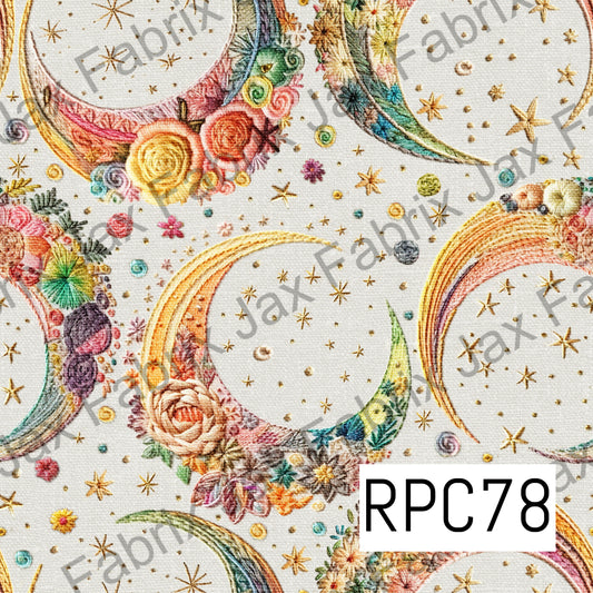 Pastel Moon Embroidery RPC78