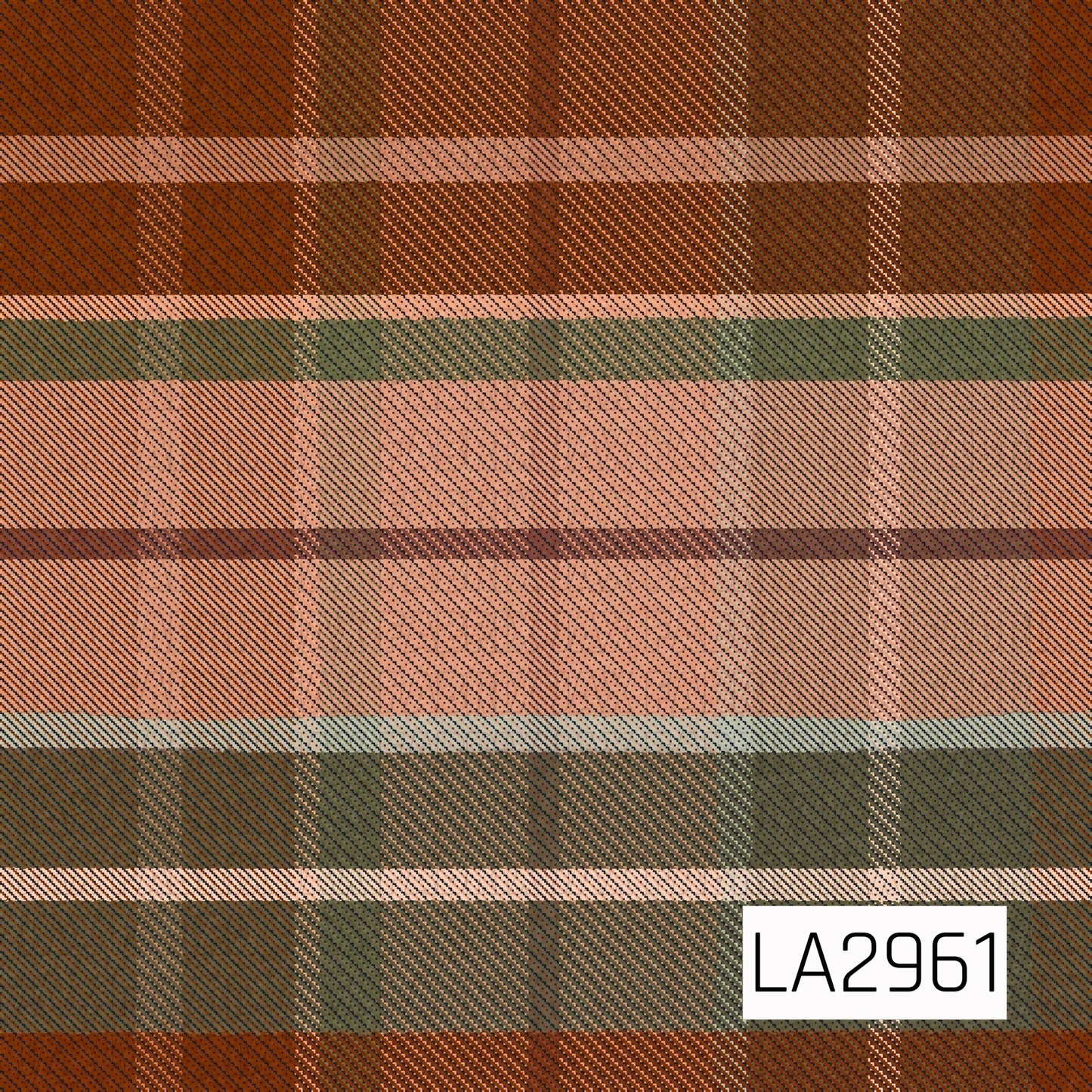A timeless seamless plaid featuring warm peach, rust, olive green, chocolate brown, and soft cream tones woven into a classic tartan pattern. The rich autumn-inspired color palette creates a cozy, rustic look that's perfect for fall and Halloween-themed designs.