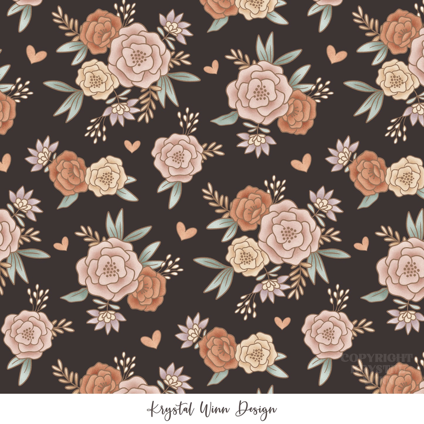 Puppy Love Floral KW638