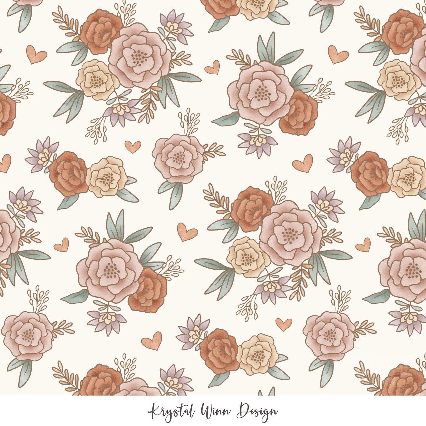 Puppy Love Floral KW636