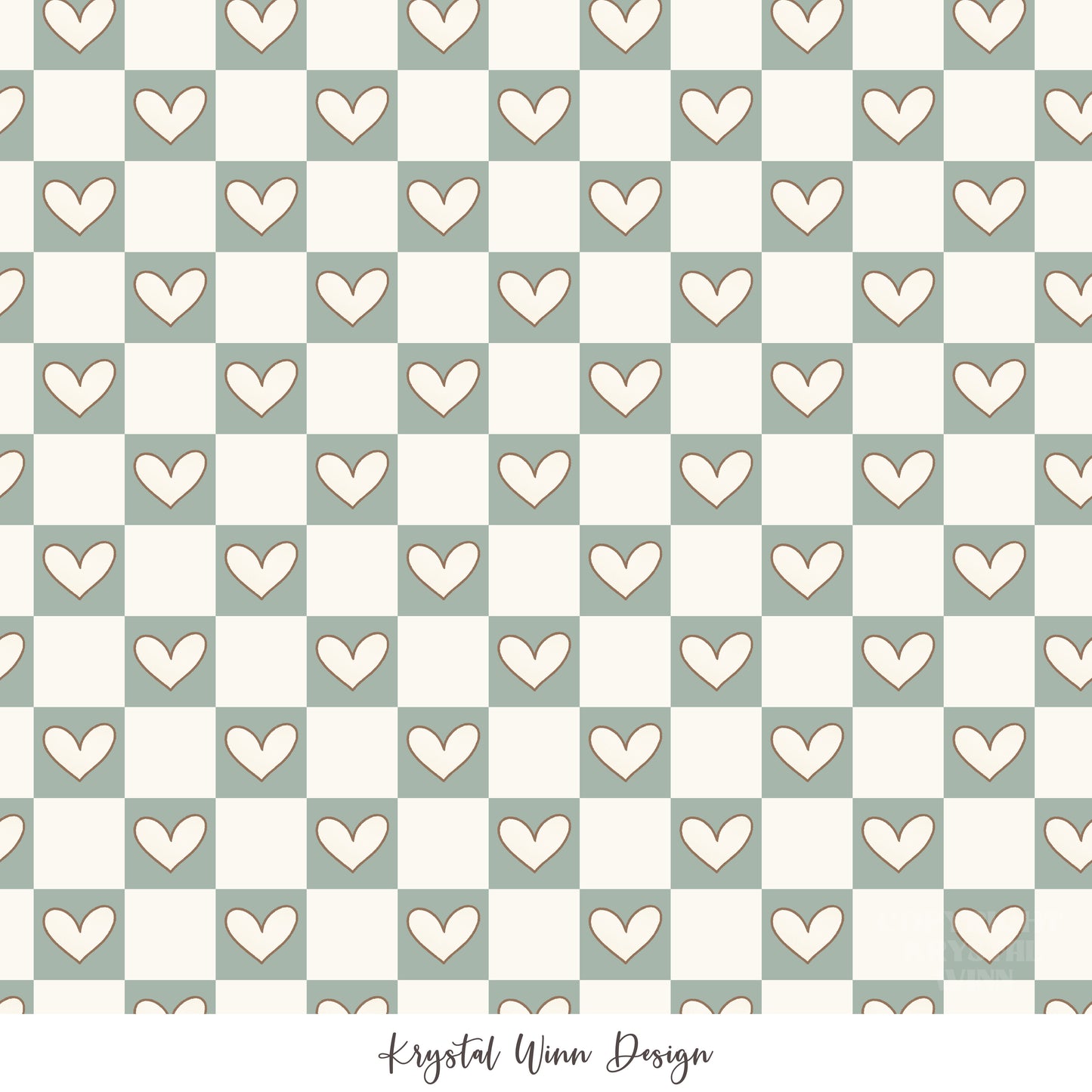 Puppy Love Heart Check KW634