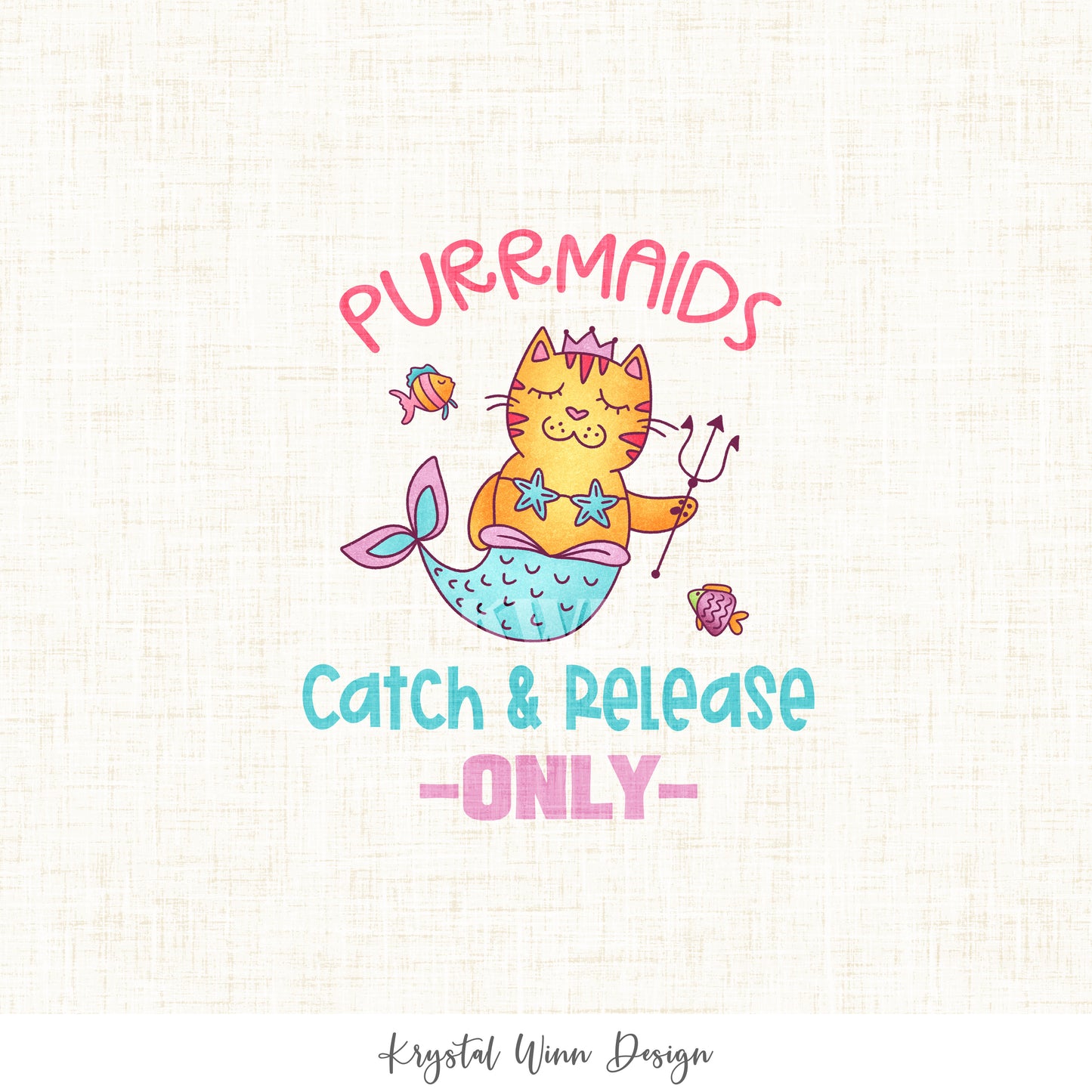 Purrmaids And Pirates Panel - Catch And Release KW1184