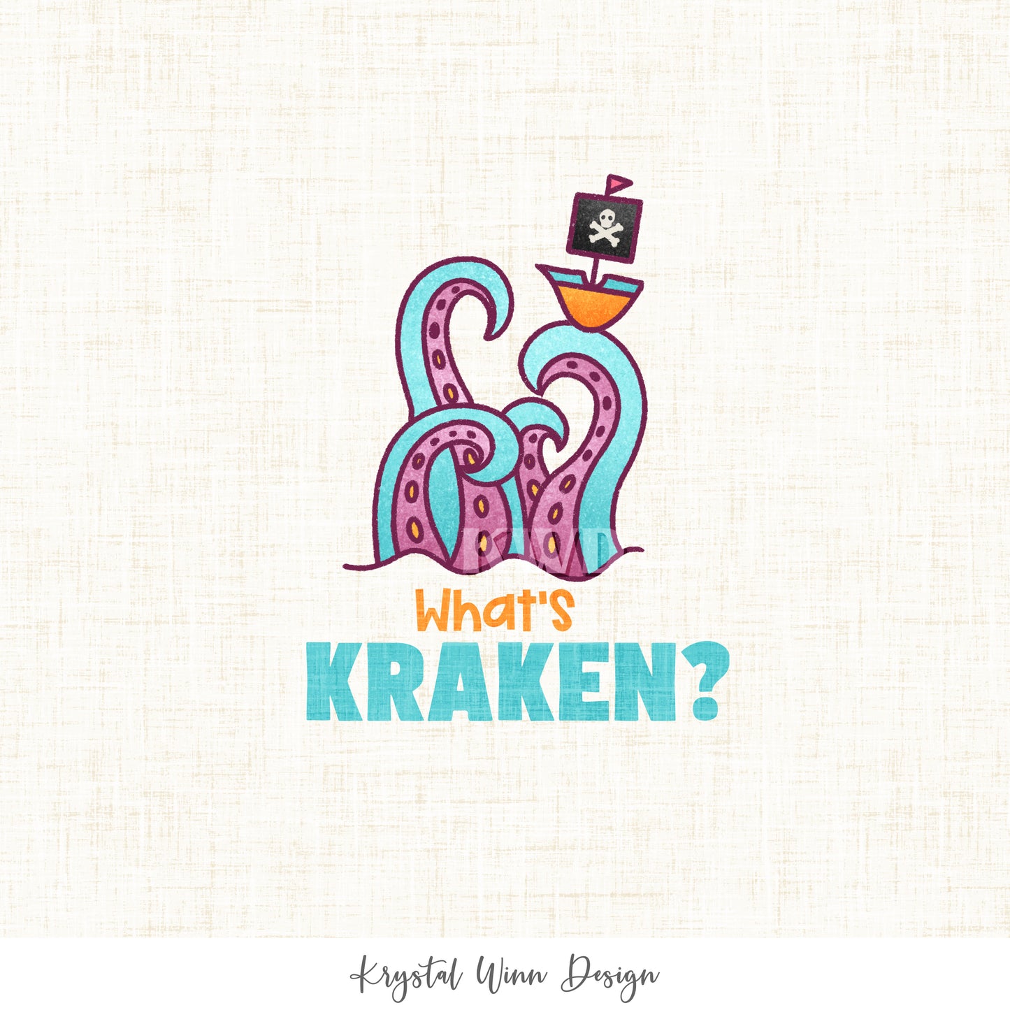 Purrmaids And Pirates Panel - What's Kraken KW1188