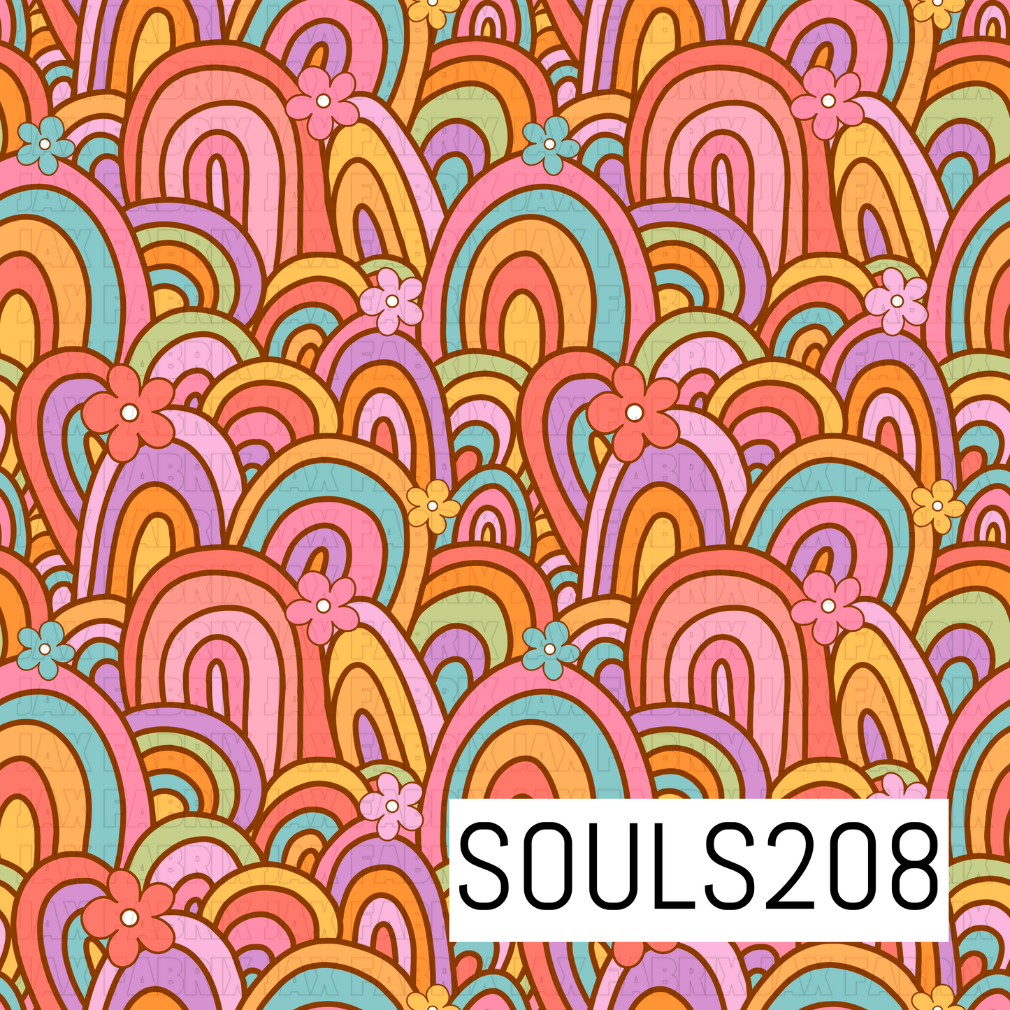 Retro Groovy Rainbows SOULS208