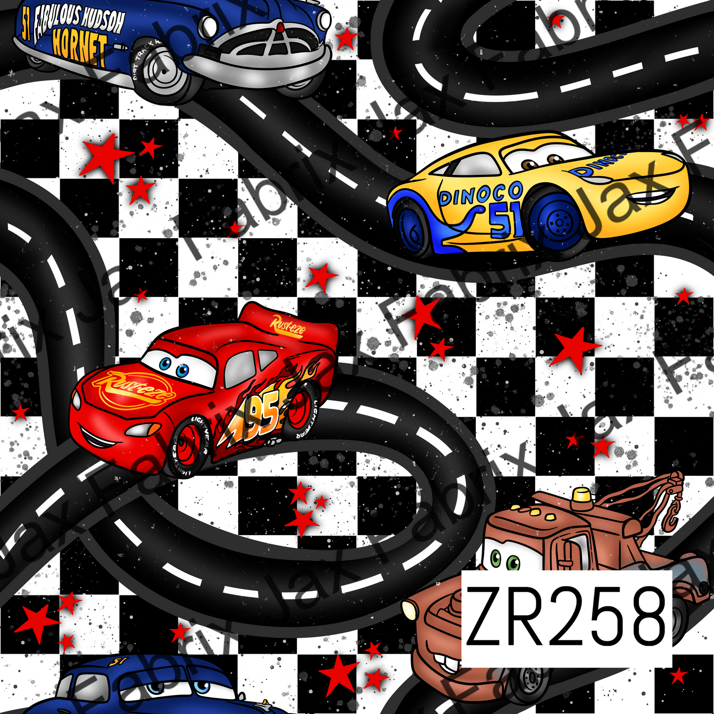 Road Cars Black Check ZR258