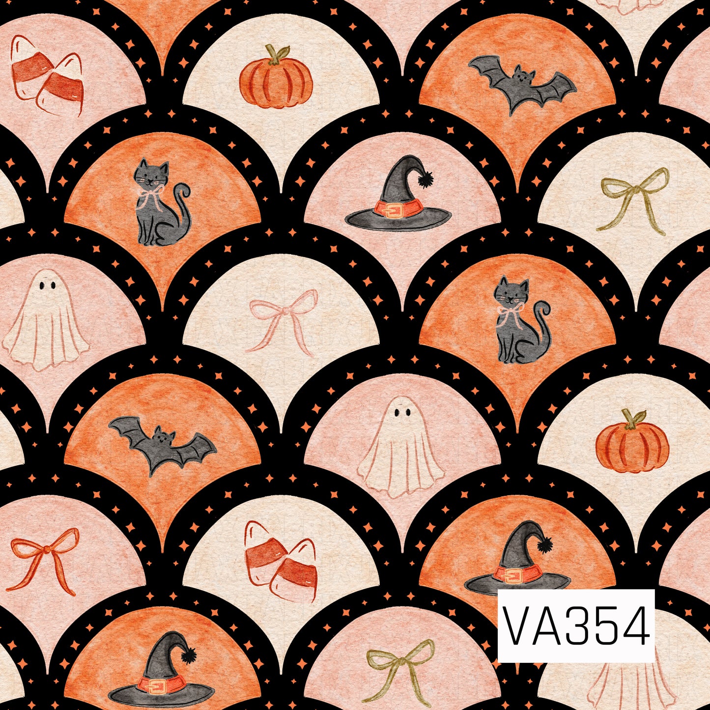 VA354 - Spooky Scallops Black