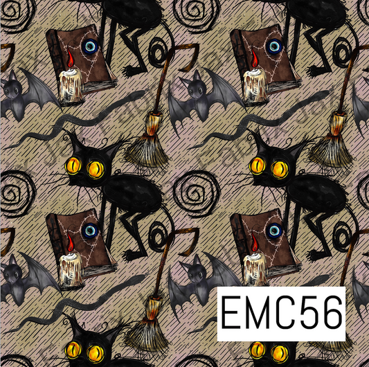 Spooky Cats Snakes Brown EMC56