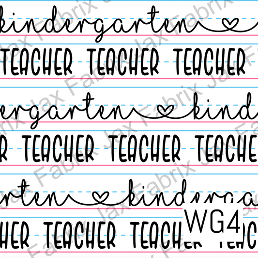 Kindergarten Teacher WG4